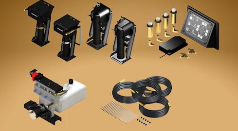 RV auto-leveling jack repair at a campsite in Stuart, FL